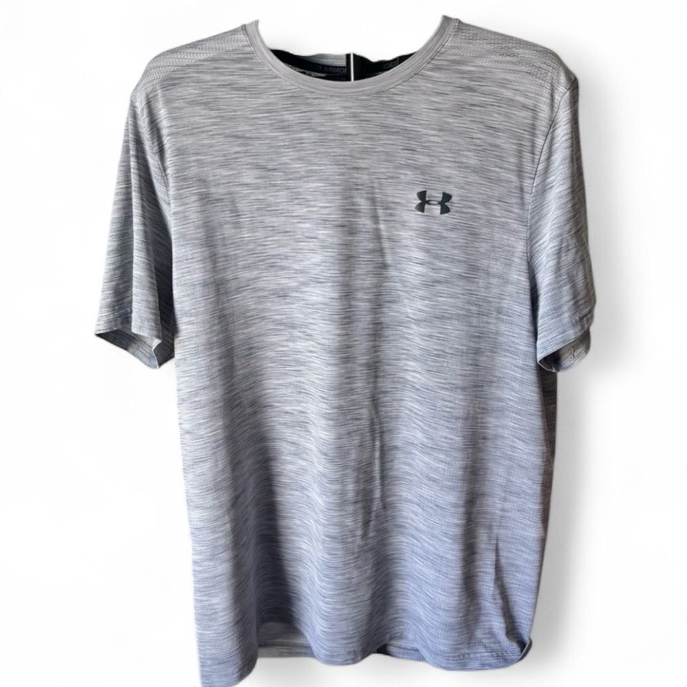 Under Armour Men's Heathered Gray Short Sleeve Tee
